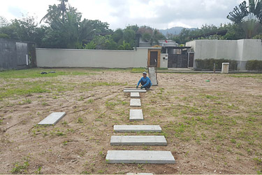 Placing of the new foot steps (Walk way)